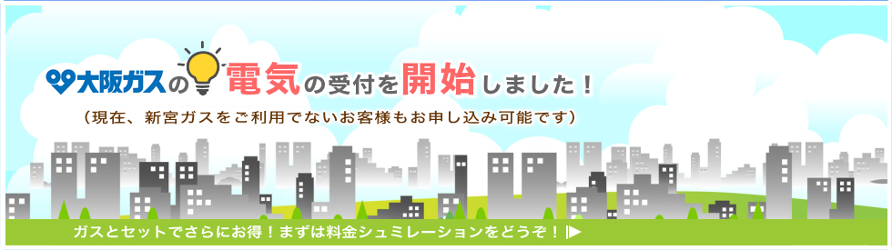 電気の取り扱い始めました